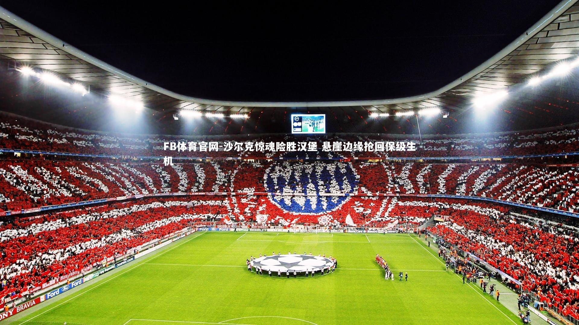 沙尔克惊魂险胜汉堡 悬崖边缘抢回保级生机